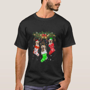 Santa ELF Reindeer Labrador Retriever i jul T Shirt