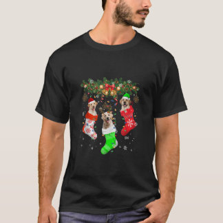 Santa ELF Reindeer Labrador Retriever i jul T Shirt