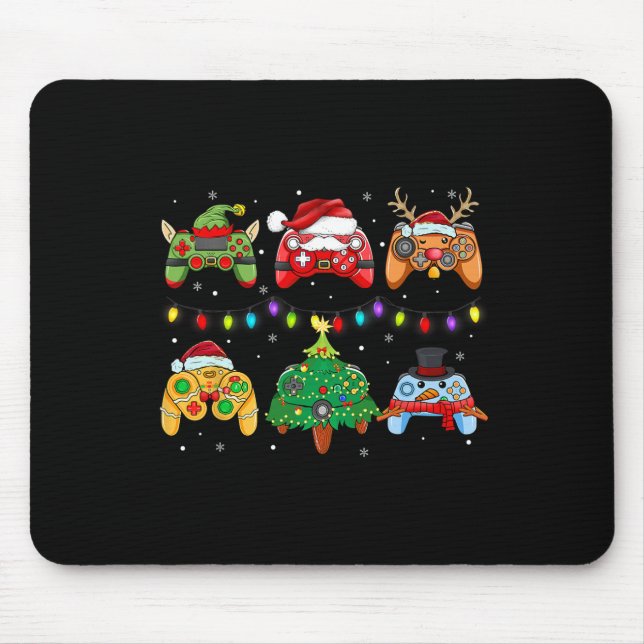 Santa Elf-spelkontrollanter Snögubbe Boys Kids Musmatta (Framsidan)
