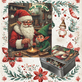 Santa & Elf Toy Factory World of Magical Whirring