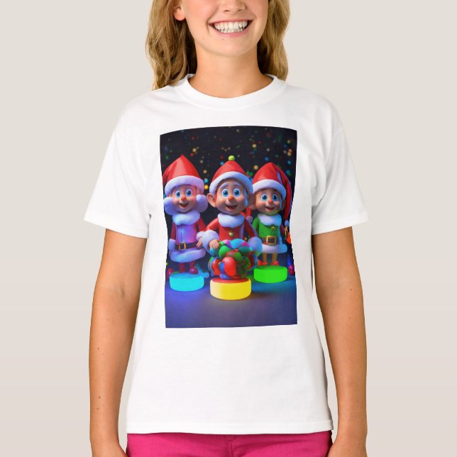 Santa Elves T Shirt (Framsida)