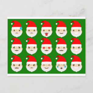 Santa emoji emoticons helg vykort