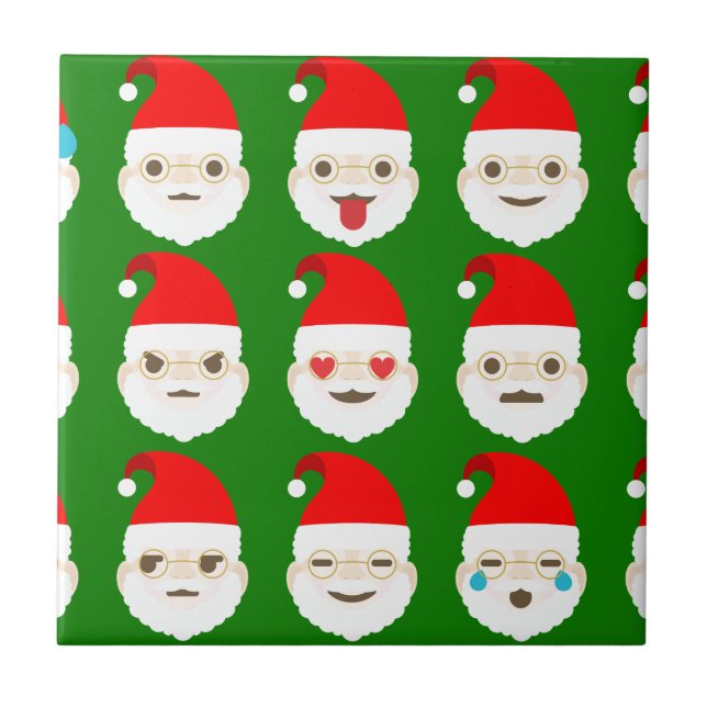 Santa emoji emoticons kakelplatta (Framsidan)
