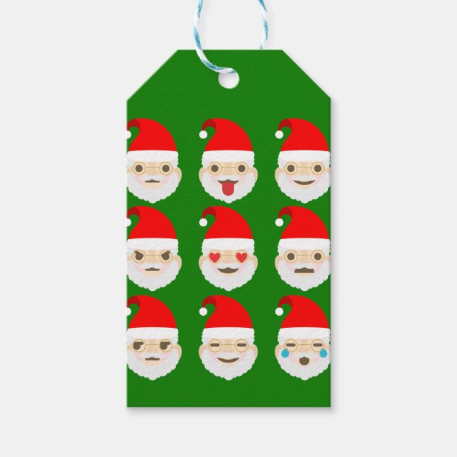 Santa emoji emoticons presentetikett (Framsidan)