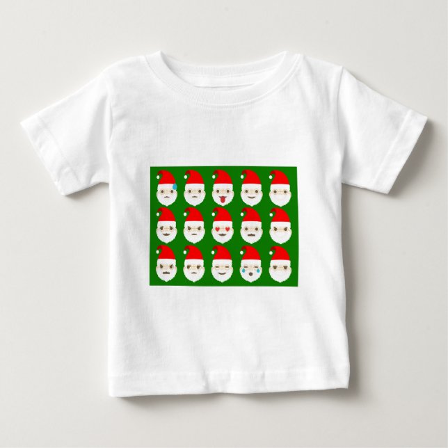 Santa emoji emoticons t-shirt (Framsida)