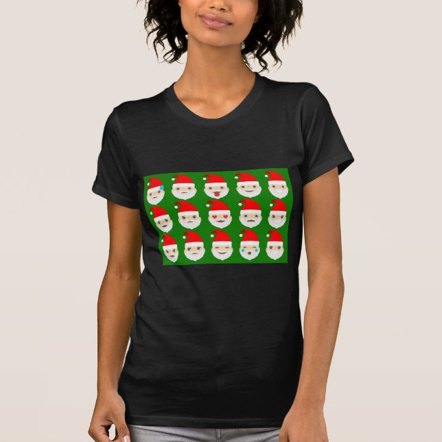 Santa emoji emoticons tee (Framsida)