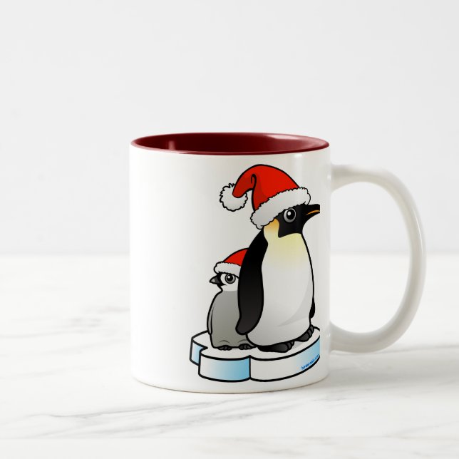 Santa Emperor Penguin Två-Tonad Mugg (Höger)