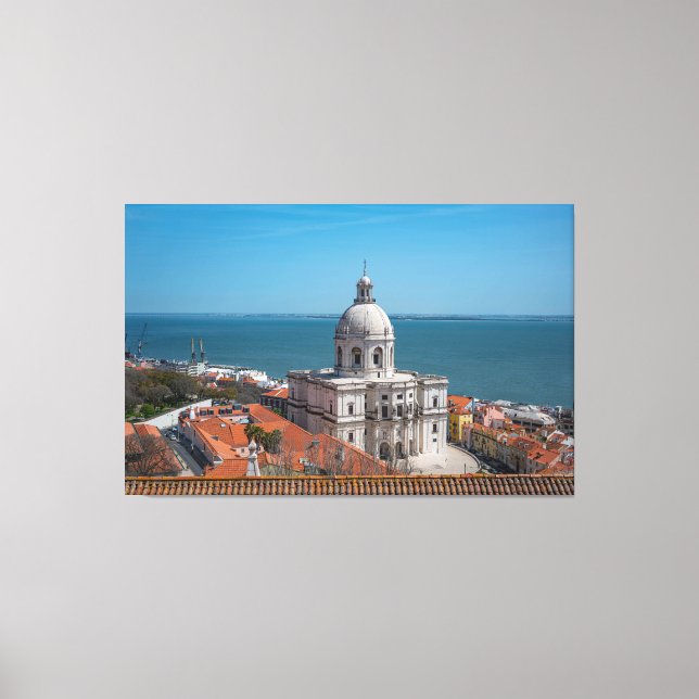 Santa Engracia-kyrkan i Lissabon, Portugal Canvastryck (Framsida)