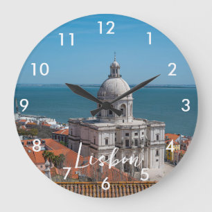 Santa Engracia-kyrkan i Lissabon, Portugal Stor Klocka