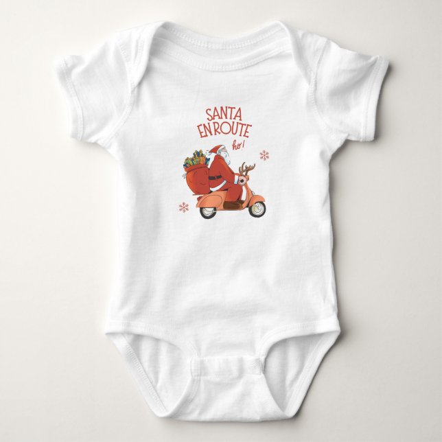 Santa enroute t shirt (Framsida)