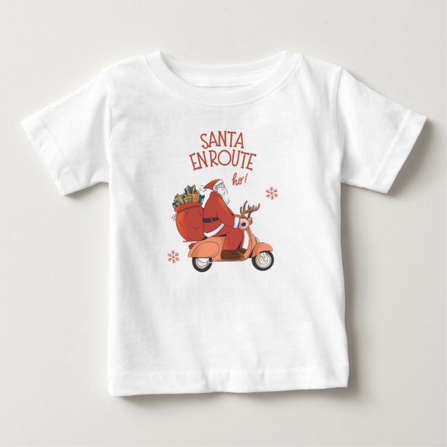 Santa enroute t shirt (Framsida)