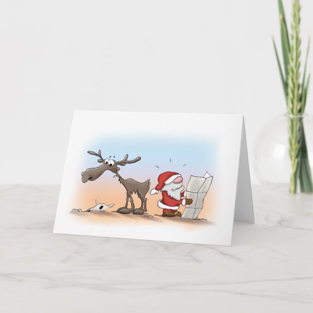 Santa & Eric: Offroad Helgkort (Framsida)