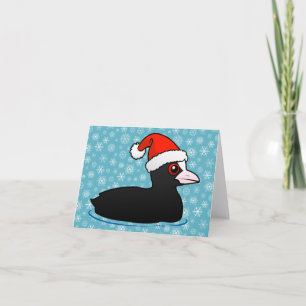 Santa Eurasian Coot Helgkort