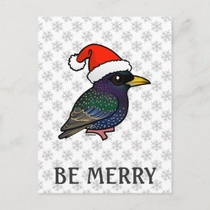 Santa European Starling Helg Vykort