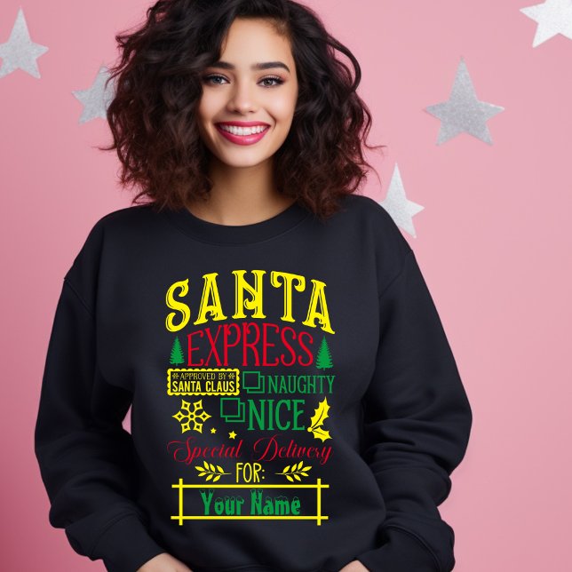 Santa Express godkänt av Jultomten för dig Lång Ärmad Tröja (Skapare uppladdad)