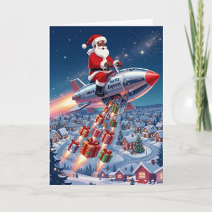 Santa Express julkort Helgkort