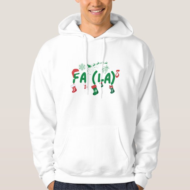 Santa Fa La 8 Favorite Helgdag Funny Math Teacher Hoodie (Framsida)
