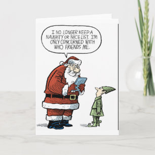 Santa Facebook Helgkort