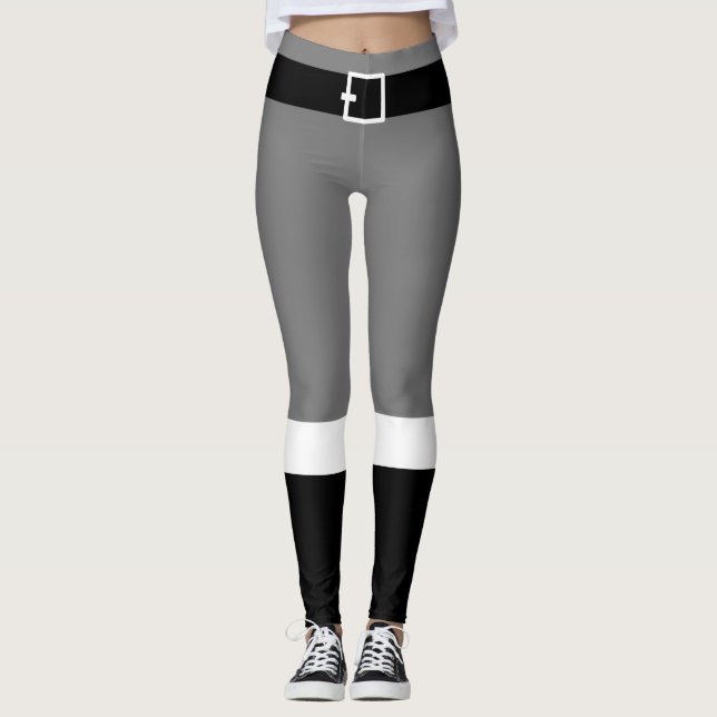 Santa Fancy Pants Kväll Grå Leggings (Framsida)
