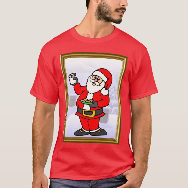 Santa får några kakor tee (Framsida)