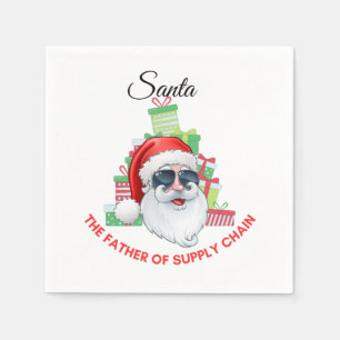 Santa, far och grundare av försörjningskedjan pappersservett