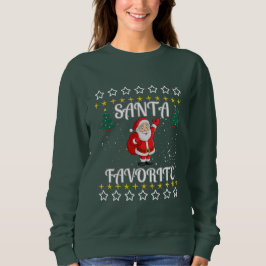 Santa favorit,jultomtens fula julsötare t shirt