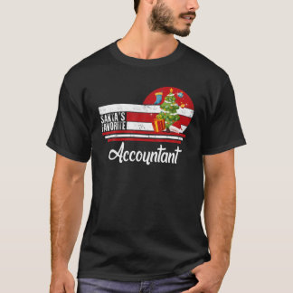 Santa Favorite Accountant jul Ugly Sweater T Shirt