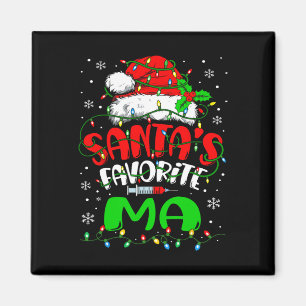 Santa Favorite Medical Istant jul Morsa Magnet