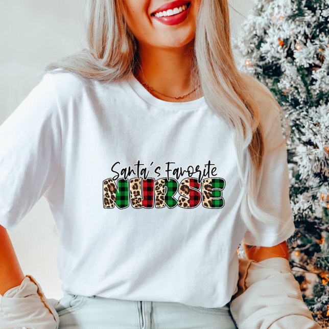 Santa Favorite Nurse Helgdag Women's T Shirt (Skapare uppladdad)