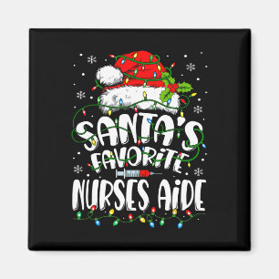 Santa Favorite Nurses Aide jul Nursing Istan Magnet