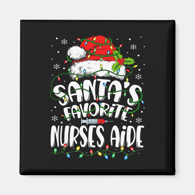 Santa Favorite Nurses Aide jul Nursing Istan Magnet (Framsidan)
