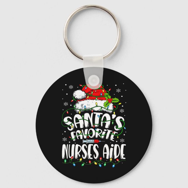 Santa Favorite Nurses Aide jul Nursing Istan Nyckelring (Framsida)
