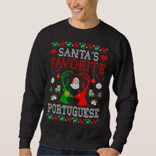 Santa Favorite portugisisk julgåva ugly Swea Lång Ärmad Tröja
