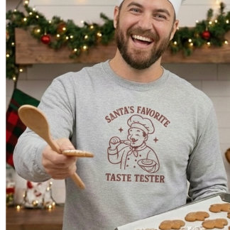 Santa favorite taste tester long sleeve  t shirt