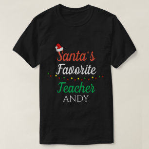 Santa Favorites Teacher jullärarutrustning T Shirt