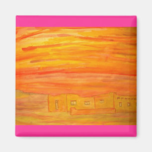 Santa fe adobe himlar magnet