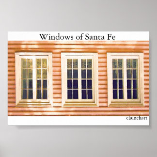 Santa Fe-fönster Poster