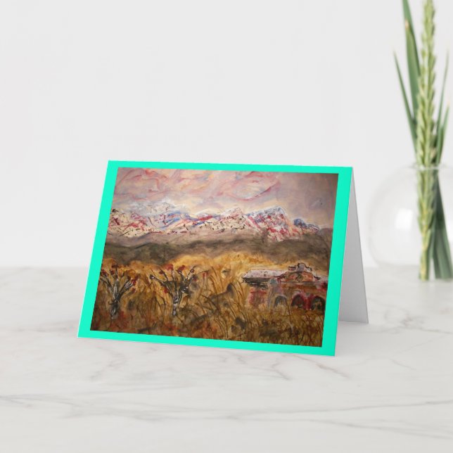 Santa Fe fred på jord Helgkort (Framsida)