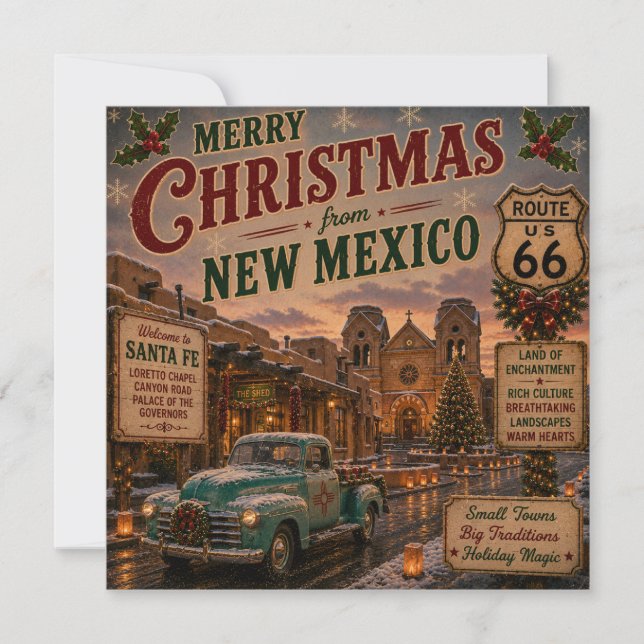 Santa Fe Holiday Greetings Route 66 (Framsida)