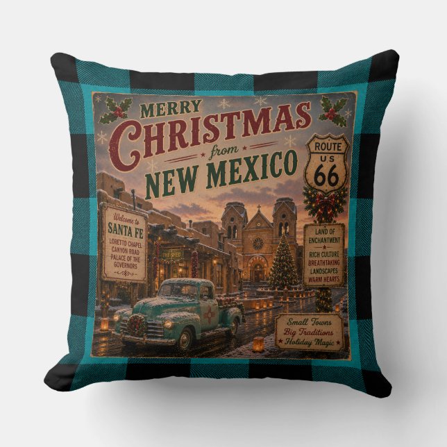 Santa Fe Holiday Mother Road Accent Kudde (Framsida)