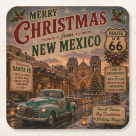 Santa Fe julbord accent Underlägg Papper Kvadrat