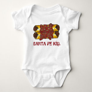 Santa Fe Kid New mexico NM Enchiladas Foodie Tee Shirt