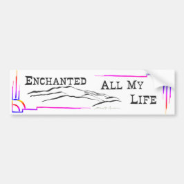 SANTA FE MTNS BUMPER STICKER studio miiri Bildekal