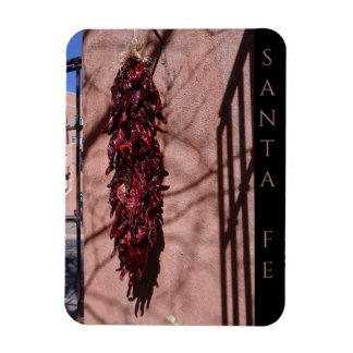 Santa Fe New Mexico Chili Ristras Landskap Magnet