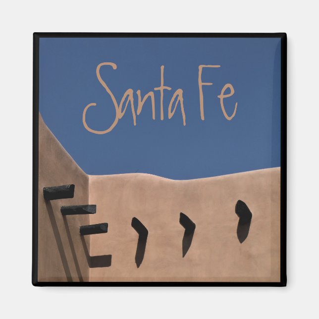 Santa Fe New mexico Designer Magnet (Framsidan)