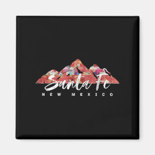 Santa Fe New Mexico Familjeresor Vandring Camping Magnet