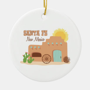 Santa Fe New mexico Julgransprydnad Keramik