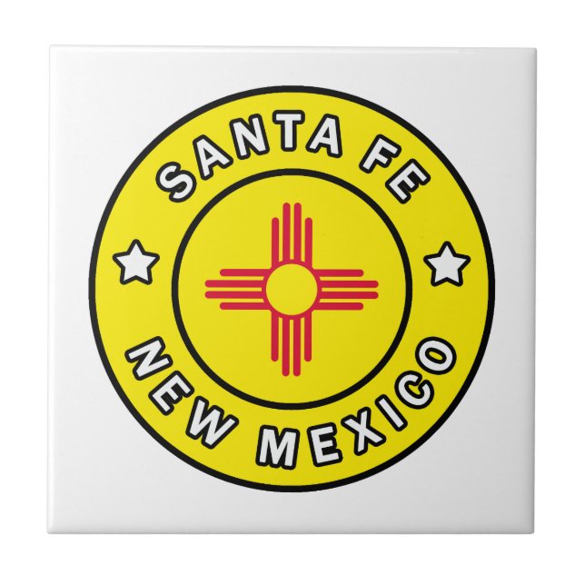 Santa Fe New mexico Kakelplatta (Framsidan)