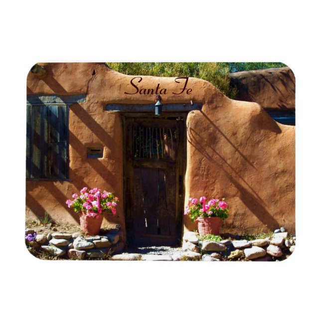 Santa Fe, New mexico Magnet (Horisontell)