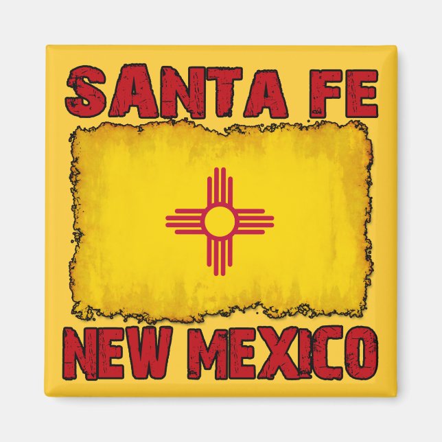 Santa Fe, New mexico Magnet (Framsidan)